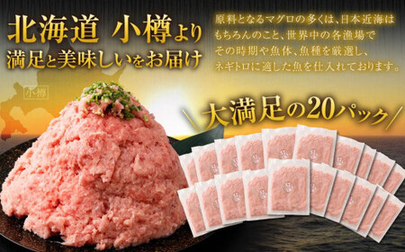 【2026年6月発送】天然 ネギトロ まぐろたたき 合計2kg （100g×20P）