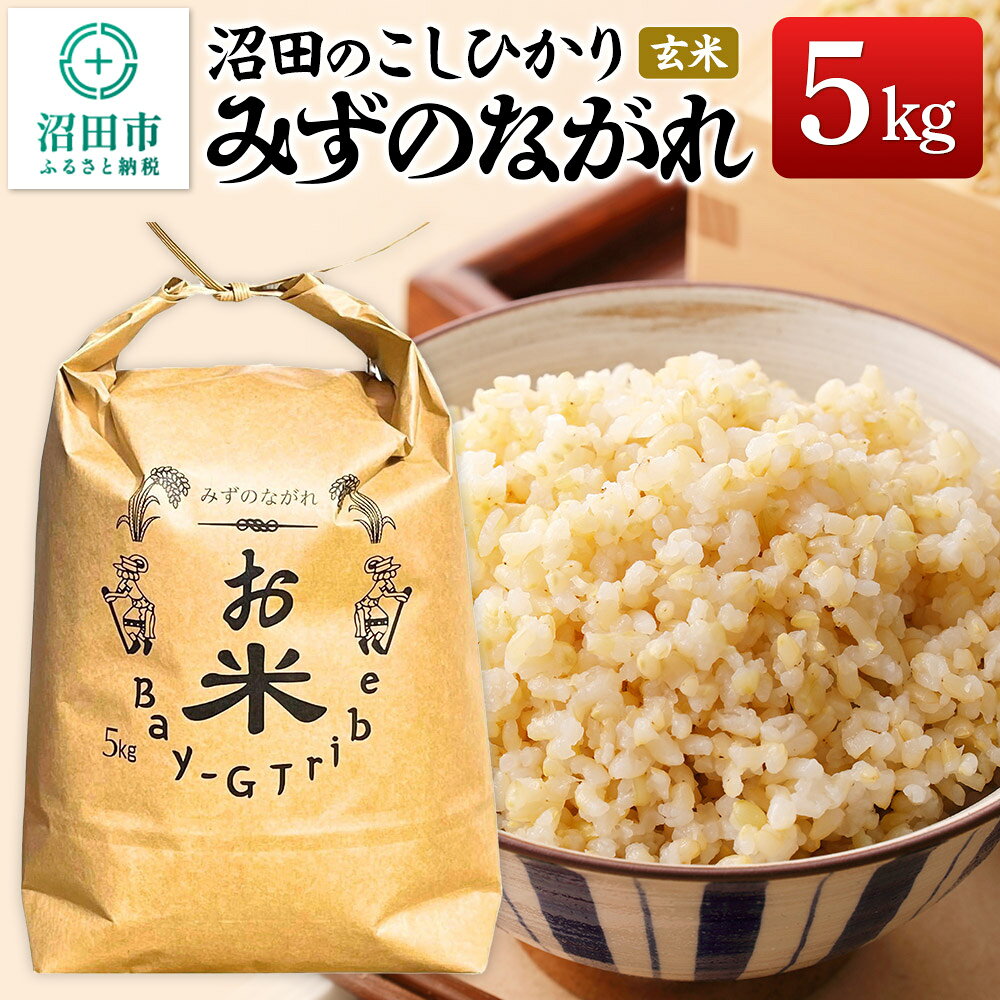 【ふるさと納税】令和7年産 沼田のこしひかり「みずのながれ」群馬県沼田市産 玄米 5kg コシヒカリ [こしひかり コシヒカリ 玄米]