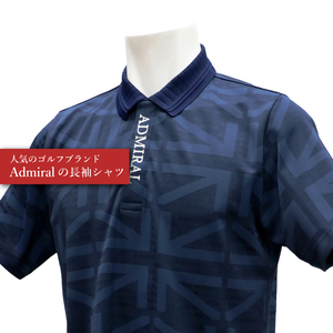 ゴルフウェア アドミラル 半袖　Lサイズ 　ネイビー　