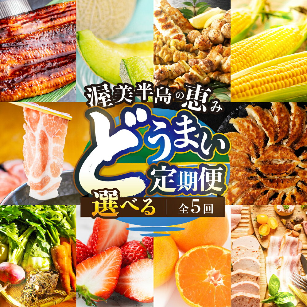 【ふるさと納税】高評価★5 どうまい 定期便 全5回 渥美半島の恵み ( うなぎ / いちご / 名古屋コーチン / メロン / ハム ) 5ヶ月 5回 魚 鰻 ウナギ 蒲焼 簡単調理 メロン いちご フルーツ 地鶏 蒲焼 ハム 豚 高評価 幻の青うなぎ 海の幸 人気