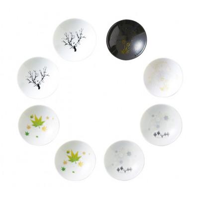 ふるさと納税 多治見市 【温度で変化する器】【美濃焼】平盃 四季ペアセット 『冷感桜 ・ 花火 ・ 紅葉 ・ 雪結晶』 |  | 01
