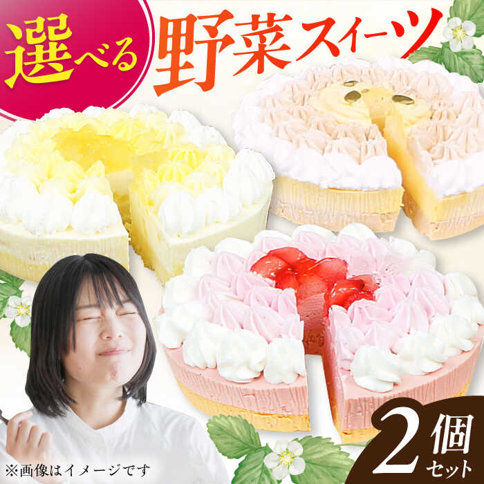 【ふるさと納税】【選べる2個セット】野菜スイーツの名店 ポタジエ監修 ケーキ2個セット　広川町 / イートウェル株式会社[AFAK282]