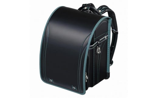 【クロ×グリーン＊背クロ】フィットちゃんランドセル　グッドボーイ安ピカッ楽ッション