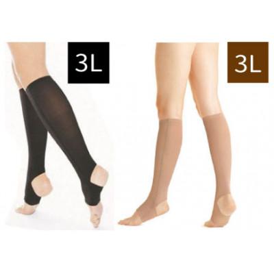 ふるさと納税 小矢部市 キュッとひきしめレッグシェイパー2枚セット(黒・3Lサイズ、ベージュ・3Lサイズ)