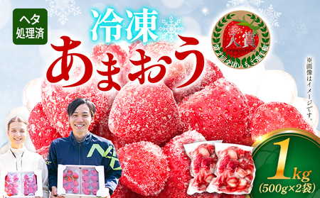 いちご 冷凍あまおう 500g×2袋 イチゴ 苺 果物