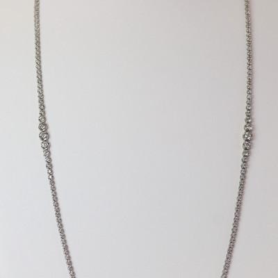 ふるさと納税 山梨市 プラチナダイヤモンド5.00ctロングネックレス80cm |  | 03