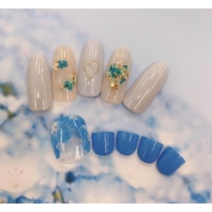 ネイルサロン　ジェルネイル体験チケット(1回1名様分)_旅行券・チケット   _【1216887】