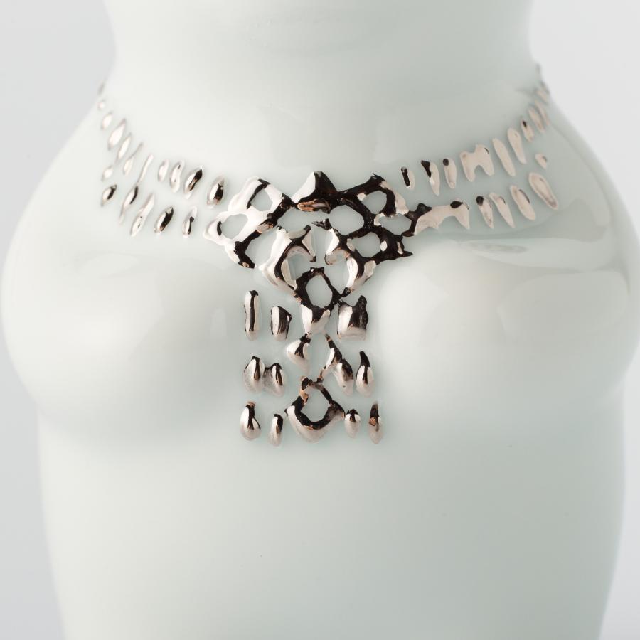 ＜momoco＞有田焼　momoco bear【辻拓眞　滴下細工 Silver】