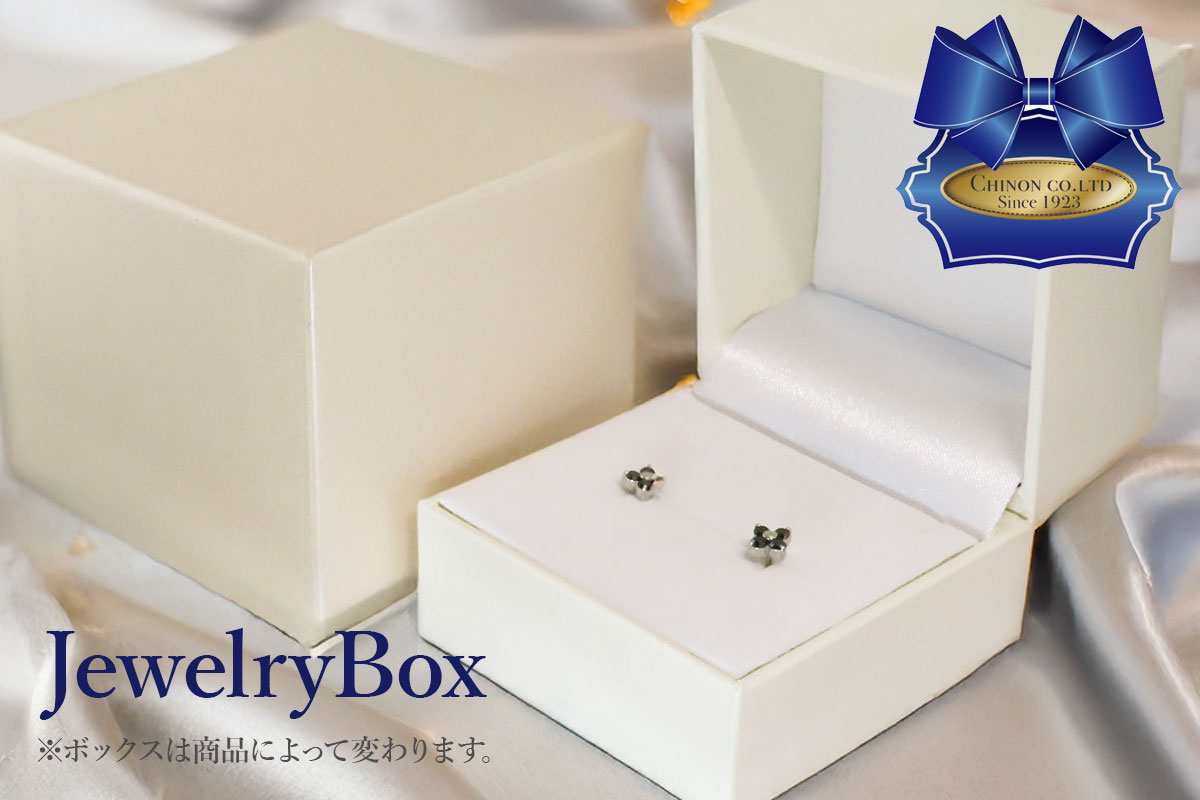 K18YG　ブラックダイヤモンドピアス（4ピース）　CS-713
