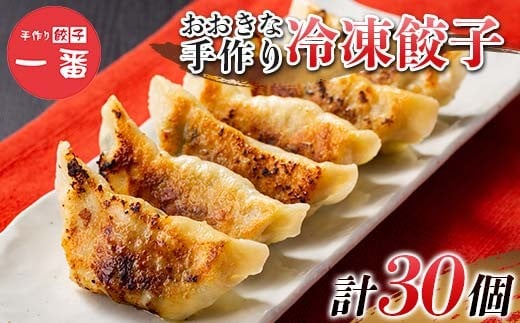 ＼もちもちジューシー！／おおきな手作り冷凍餃子30個(10個×3) 小分け 冷凍 餃子 ぎょうざ ギョーザ 豚肉 中華 惣菜 食品 自宅 家庭 焼くだけ 簡単 調理 栃木県 足利市 F7Z-1713