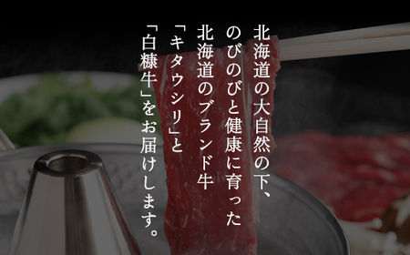 【肉の割烹田村】北海道産ブランド牛の赤身2kg(スライス1600g・切り落とし400g)【配送不可地域：離島】 牛肉 牛 スライス 切り落とし すき焼き しゃぶしゃぶ 北海道 美幌町 送料無料 BHR