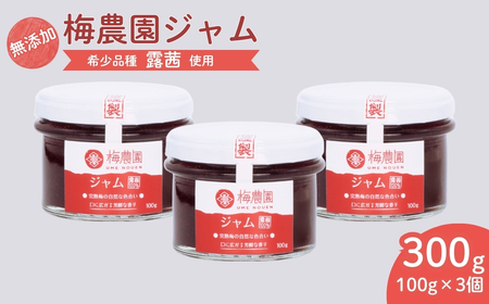 梅農園ジャム 100g×3個 | 梅ジャム 無添加 相馬アグリ