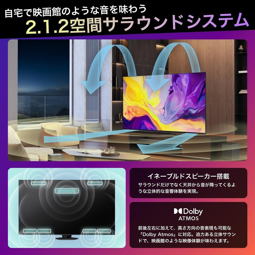 65インチ Mini LED 4K液晶スマートTV　65U9N