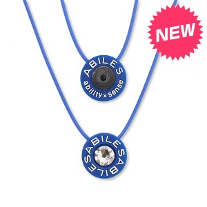 ABILES PLUS Crystal ネックレス T-RED/BLUE (a24-028)