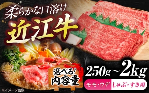 近江牛ロース＆モモ・ウデ（すき・しゃぶ）750g  栗東市 / 有限会社 岡山 [BIBE085]