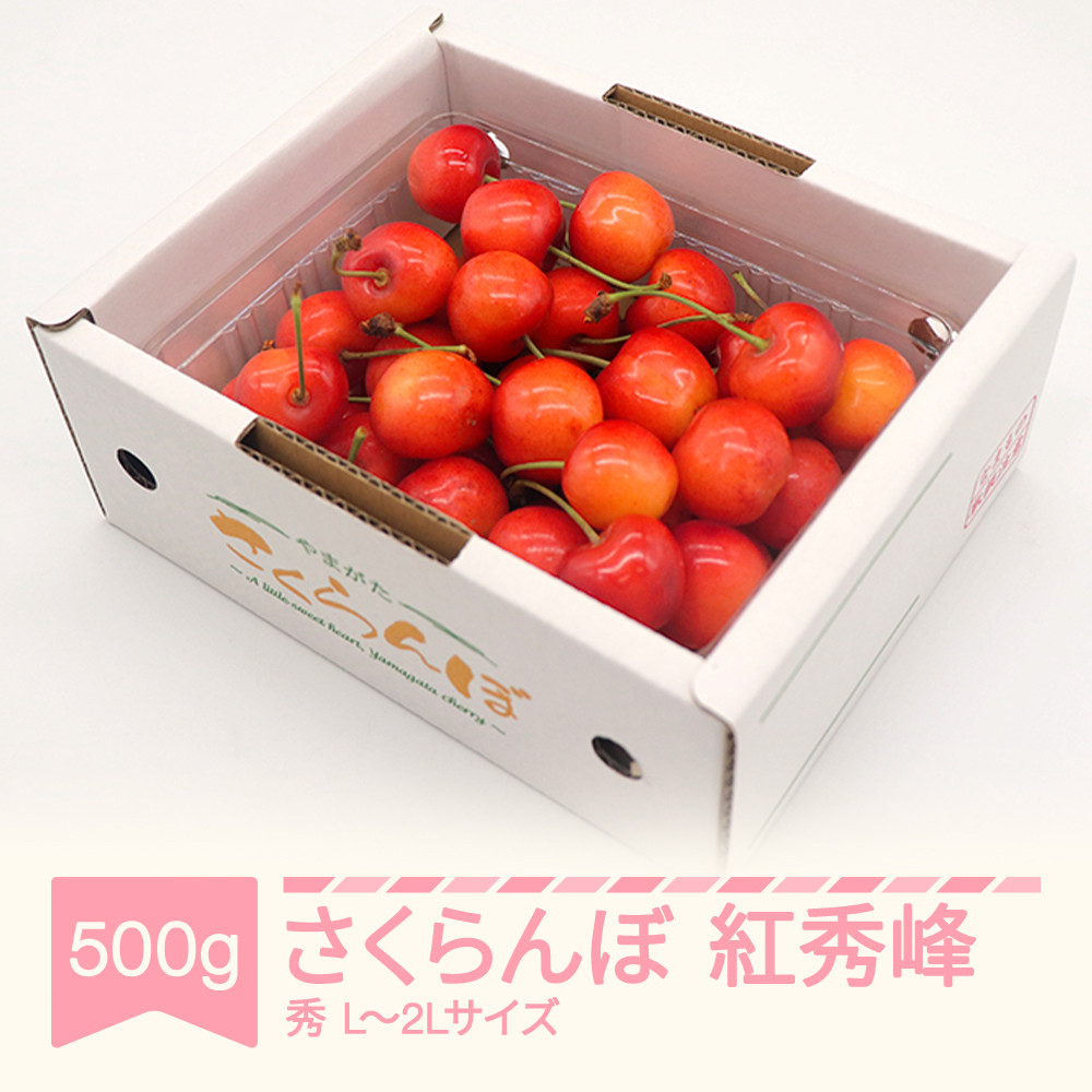 
先行予約 さくらんぼ 紅秀峰 秀品 L-2L玉 500g バラ詰 2025年産 令和7年産 山形県産 mm-bsbax500
