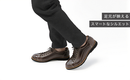 倭イズム 鹿革紳士靴　YA3300　ダークブラウン 26.5cm