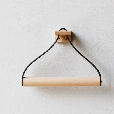 ふるさと納税 河内長野市 本革タオルホルダー ブナ ブラック 国産レザー Teha’amana