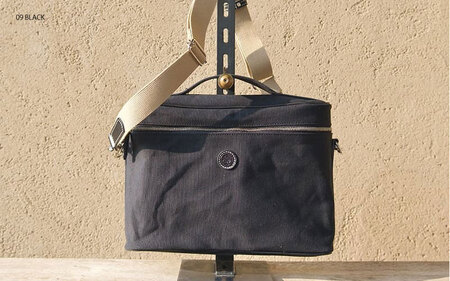 （C/#09 BLACK / ブラック）木の庄帆布 POCKET SHOULDER　k-khg-ps01t-