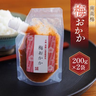 ふるさと納税 美郷町 南高梅 梅おかか 200g×2袋 [春夏秋冬いっつもや 宮崎県 美郷町 31ab0137]