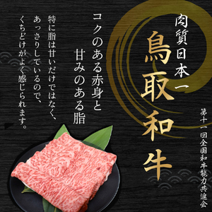 鳥取和牛サーロインしゃぶしゃぶ用 300g 国産鳥取和牛 鳥取県 倉吉市 10G005