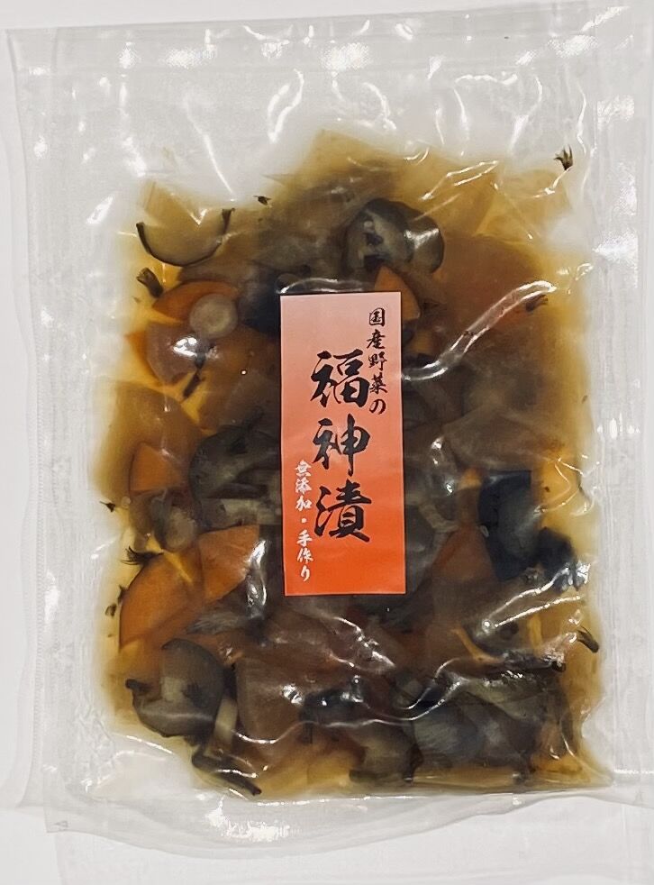 【ふるさと納税】国産野菜の大人な福神漬(無添加・国産) 計500g 100g×5袋 / 福神漬け 漬物 国産 漬物 福神漬け 福神漬 国産 国産野菜 無添加お取り寄せ/恵那市/マルコ醸造[AUCT013]