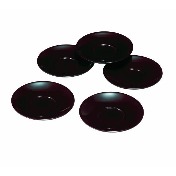 
4.0寸 茶托 溜塗(5枚組)
