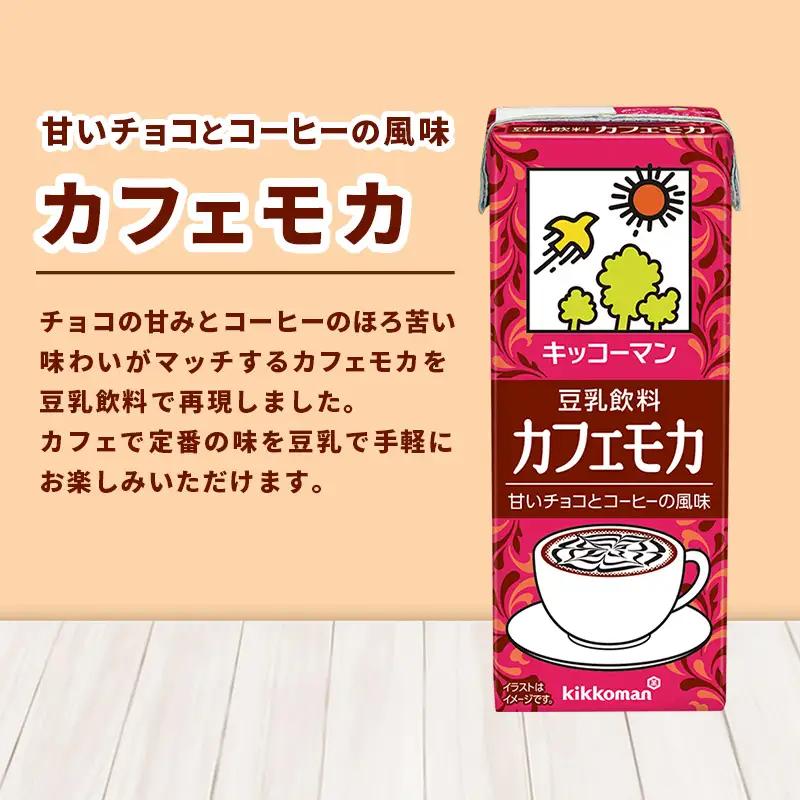 豆乳 豆乳飲料 カフェモカ 200ml×54本 キッコーマン 【価格改定】
