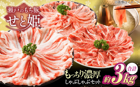 豚肉 シャブシャブ セット 約3kg[BAER036] 豚しゃぶ