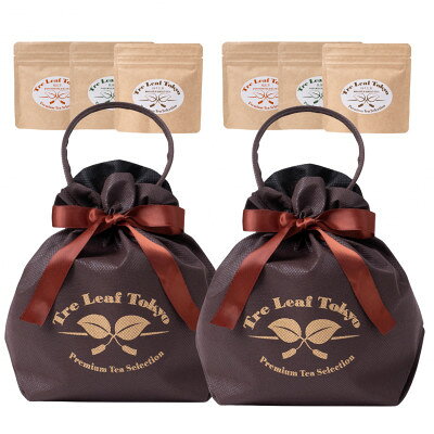 【ふるさと納税】Tre Leaf Tokyo 東京狭山茶・和紅茶・ほうじ茶 ギフトセット不織布バック付　2セット【1760335】
