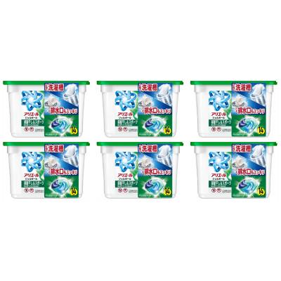ふるさと納税 藤岡市 P&amp;G　アリエールジェルボールプロ部屋干し&amp;スポーツ　本体(14個入り)×6個