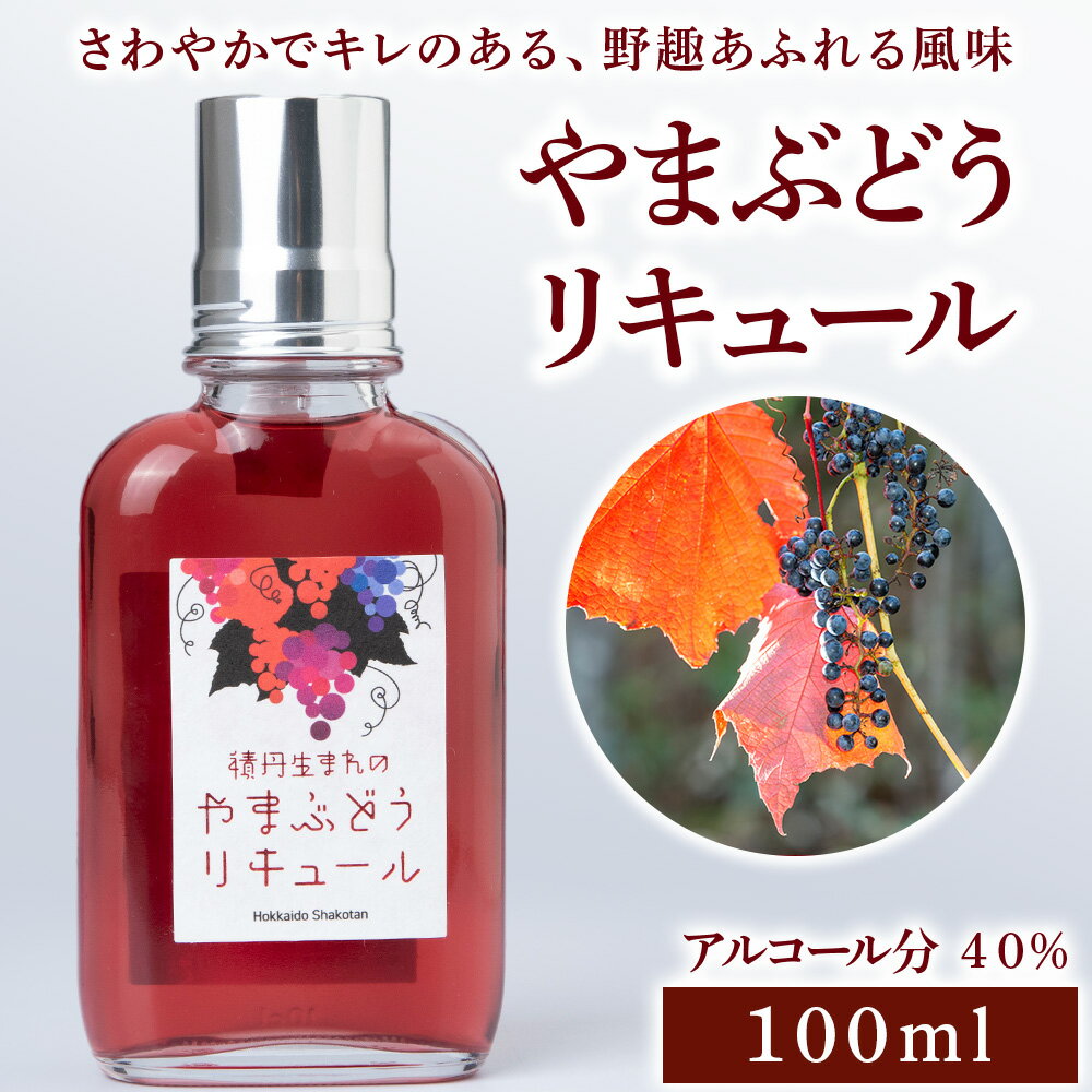 【ふるさと納税】リキュール 山ぶどう お酒 ジン 積丹町北海道ふるさと納税 積丹町 ふるさと納税 果肉 リキュール やまぶどう 洋酒 お酒 箱入り ギフト