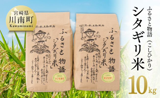 
            【令和7年産】宮崎県産こしひかり「シタギリ米」10kg（5kg×2）【 米 お米 白米 精米 国産 宮崎県産 こしひかり おにぎり 】
          