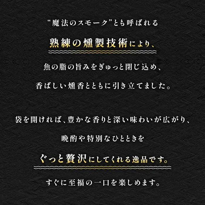 3種の魚燻製セット（天然ブリ・鯖・境港サーモン）【燻製 鮮魚 一夜干し スモーク半生レア 晩酌 おつまみ 食べ比べ 贈り物 ギフト ご自宅用 鳥取 ご当地 冷凍】