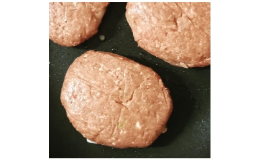 美作育ちの ☆ゆたかや牛☆ (黒毛肉牛)手造り生ハンバーグ1.2kg(2個×6P)【1785866】