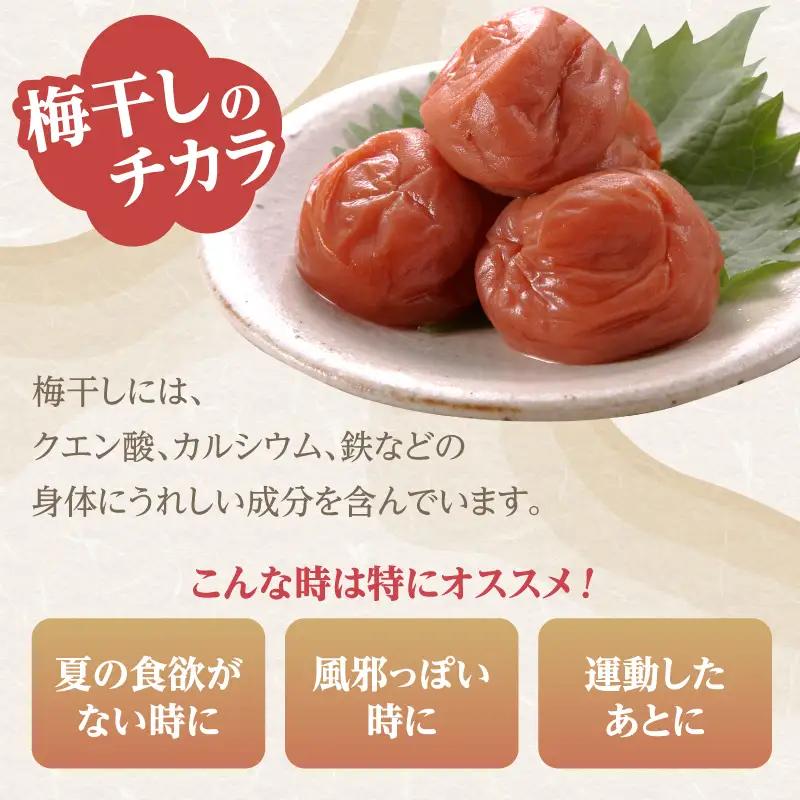 ＜道の駅たちばなオリジナル＞梅干し（七折） 054-009 うめぼし ウメボシ 梅 手作業 七折 完熟 オリジナル 1キロ 福岡県 八女市