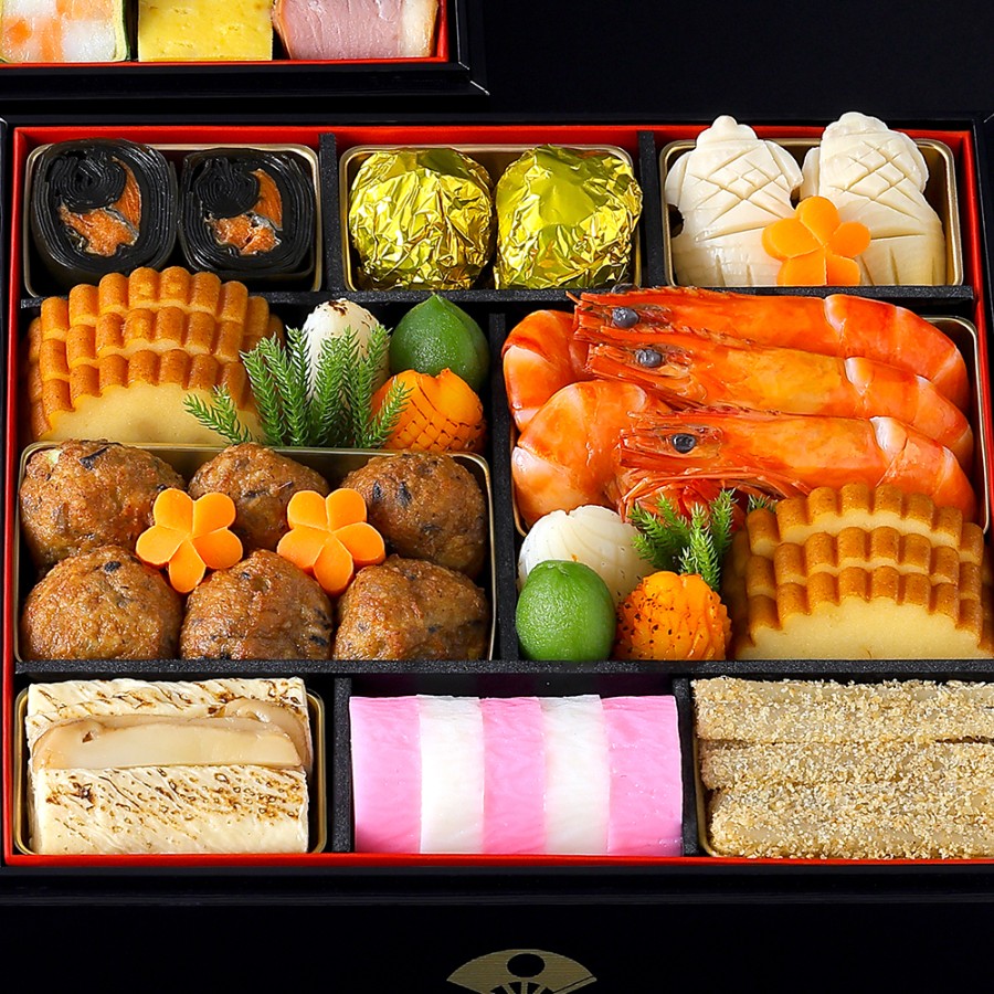 <下鴨茶寮>和おせち 三段「午」陶器製珍味入れ付(冷蔵/4~5人前)【12月31日お届け】