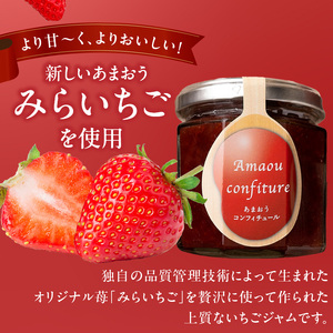 久留米産ブランドいちご　未来苺（みらいちご）ジャムセット_久留米産 未来苺 みらいちご ジャム 180g × 3個 セット あまおう いちご 甘い オリジナル 上質 果物 フルーツ 朝食 ヨーグルト 