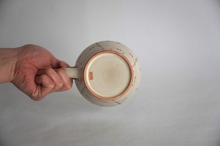 【国造焼】線文スープカップ【2客】 食器 セット スープ カップ 焼き物 鳥取県 倉吉市