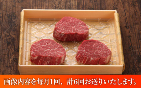 【全6回定期便】【数量限定】【GI認証】くまもとあか牛シャトーブリアン 約120g×3枚 / 菊陽町 あかうし 熊本県 肉 にく niku ブランド 旨み 【有限会社 三協畜産】[BHAS073]