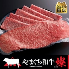 さとふる限定【日本一受賞:牛肉】やまぐち和牛燦(きらめき)ももスライス　700g『シート包み』