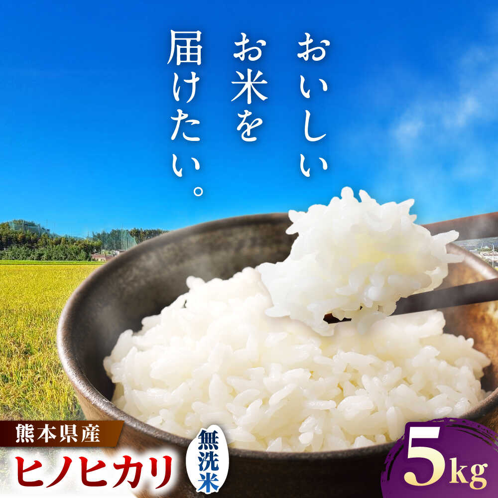 【ふるさと納税】【先行予約】ヒノヒカリ 無洗米5kg（5kg×1袋） 【株式会社 岩下農園】[ZFS009]