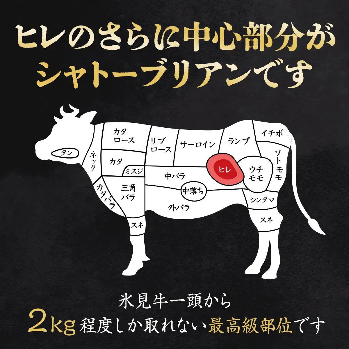 氷見牛 シャトーブリアン 300g ブロック〈冷凍〉| シャトーブリアン