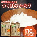 【ふるさと納税】20-02 茨城県産こしひかり つくばのかおり（5kg×2）【コシヒカリ 米 コメ お米 ごはん 旨味 阿見町 精米】