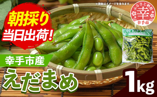 【きあり農園】2026年度 幸手市産 枝豆 1kg - 朝採り えだ豆 エダマメ えだまめ 産地直送