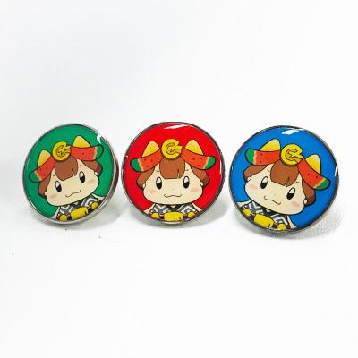 ふるさと納税 滝沢市 ゆるキャラ ちゃぐぽんピンバッジ3色セット