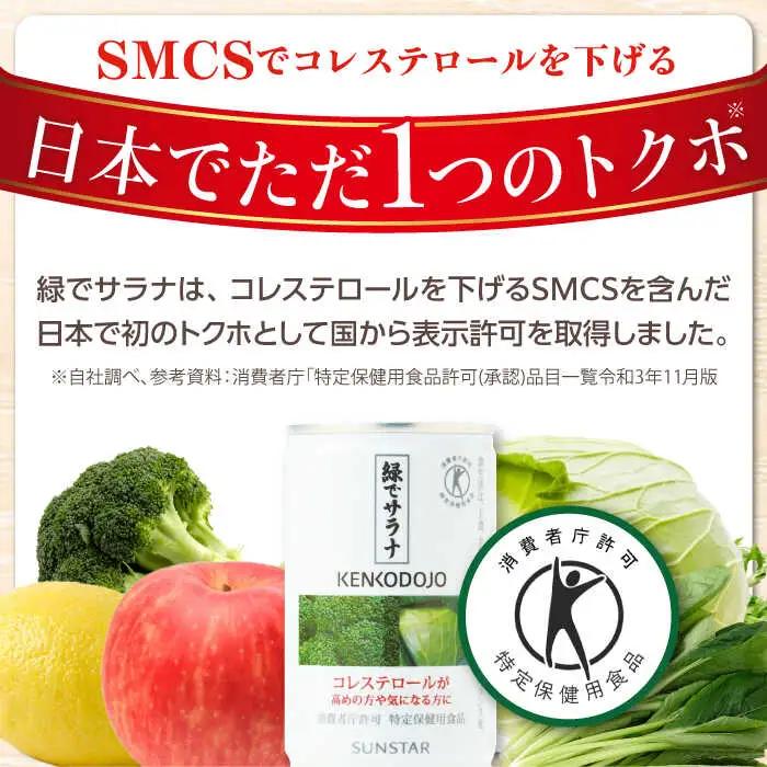 【定期便3回】 緑でサラナ30本セット サンスター[AOAD005] 野菜ジュース