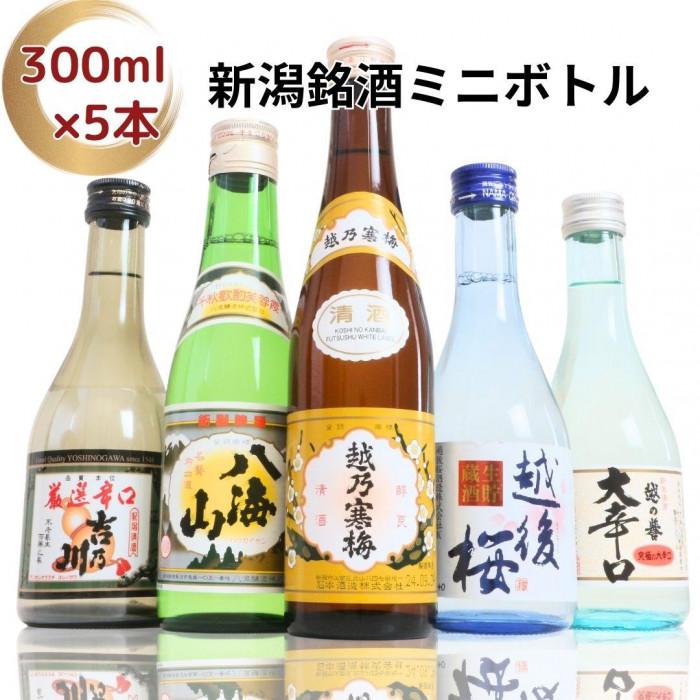 【ふるさと納税】日本酒 飲み比べセット 越後銘門酒会長岡の銘酒 飲み比べ 300ml×5本 （越乃寒梅 八海山 吉乃川 越の誉 越後桜） 新潟 セット 辛口 ギフト 正月 年越し
