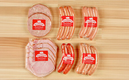 マイスター直伝手作りソーセージ Dセット 6種 ウインナー ハム ソーセージ 岐阜市/ドイツデリカテッセン　クリンゲン[ANBQ004]