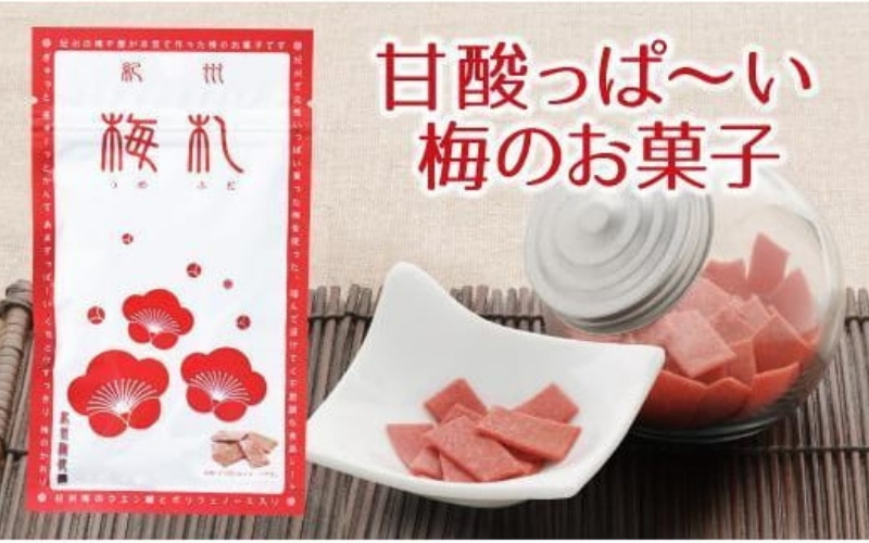 紀州梅札 14g×30袋　梅づくり100年「紀州ほそ川」の梅お菓子　【hoso005A】